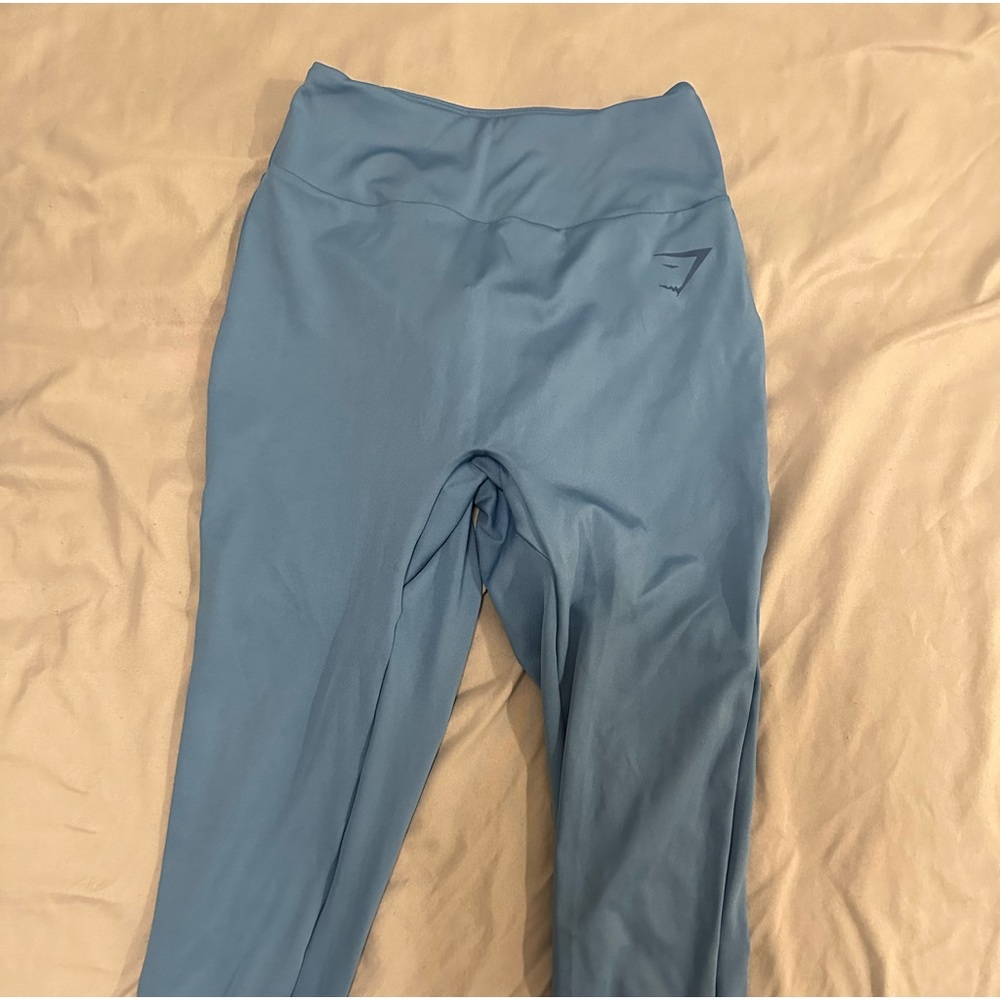 Blue gymshark scrunch leggings